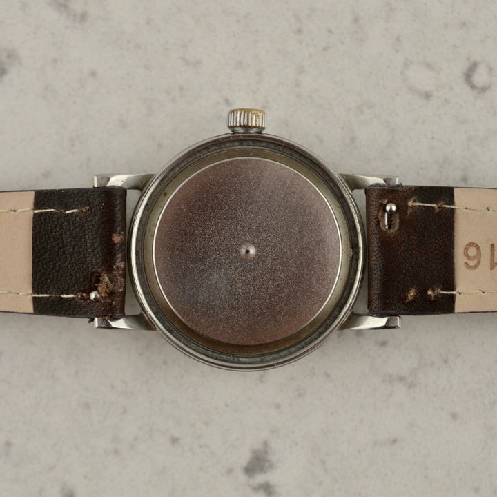 1950年　モバードヴィンテージ　カラトラバ　トロピカルダイアル(参考番号：11709)(cal.150MN)スチール製
