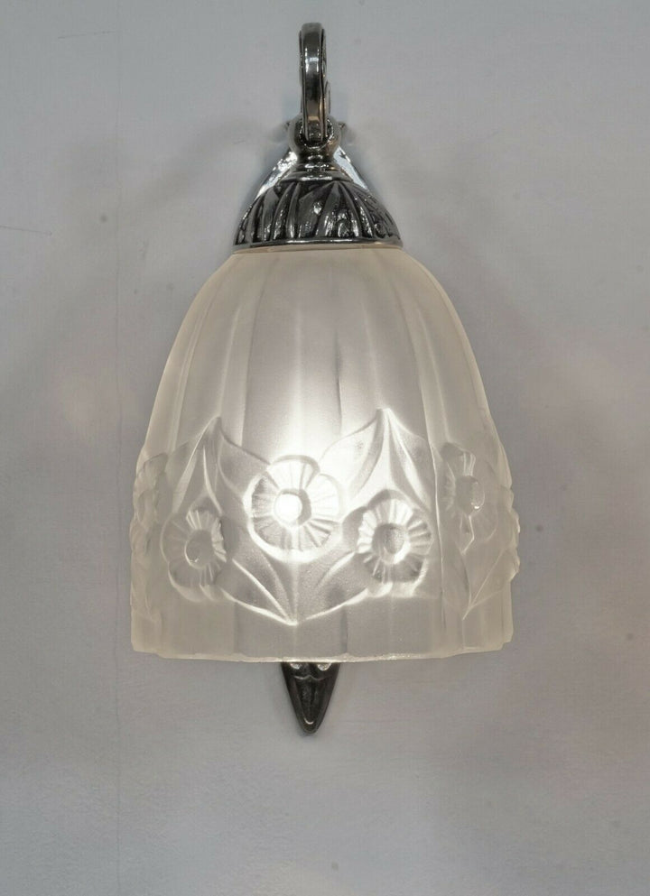 GILLES & DEGUÉ : pair of 1930 French art deco wall sconces ... muller era France