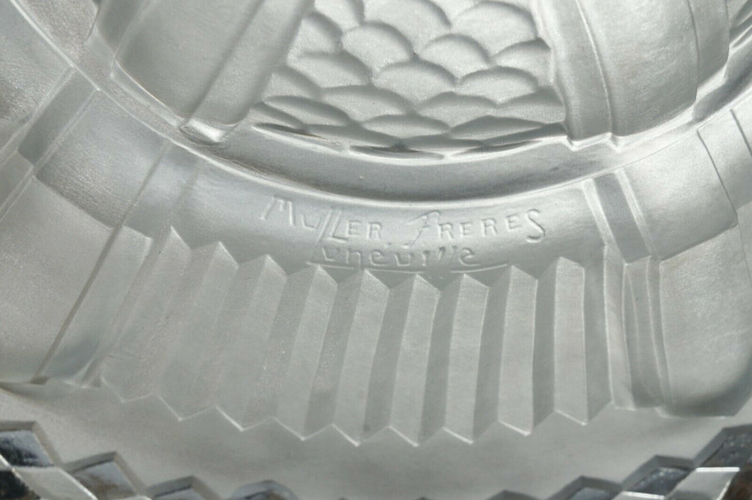 ミューラー兄弟　作：1930フランスアールデコ調シャンデリアランプ