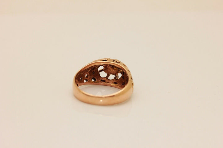 オリジナル 12K ナチュラルダイヤモンド ローズカットダイヤモンドのリング