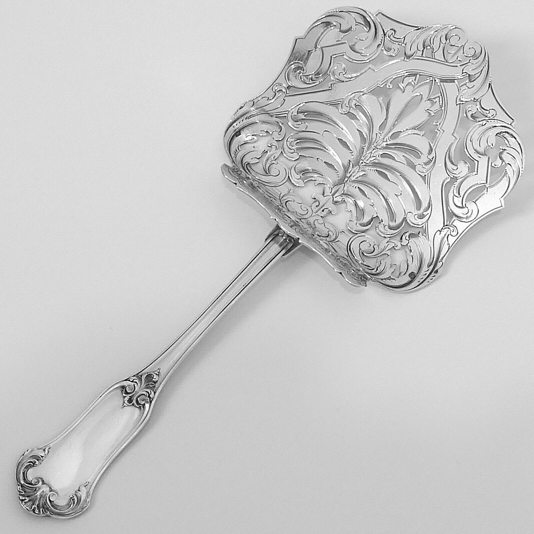 Puiforcat Rare French Sterling Silver Asparagus Pastry Toast Server