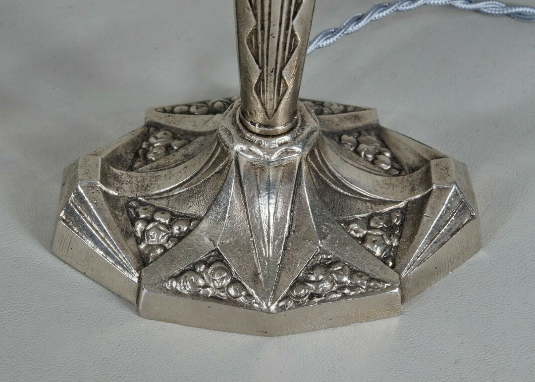 GAUTHIER EJG : pair of FRENCH 1930 ART DECO LAMPS ....... lamp muller era France