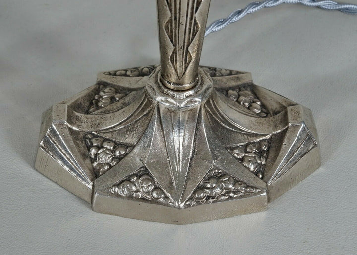 GAUTHIER EJG : pair of FRENCH 1930 ART DECO LAMPS ....... lamp muller era France