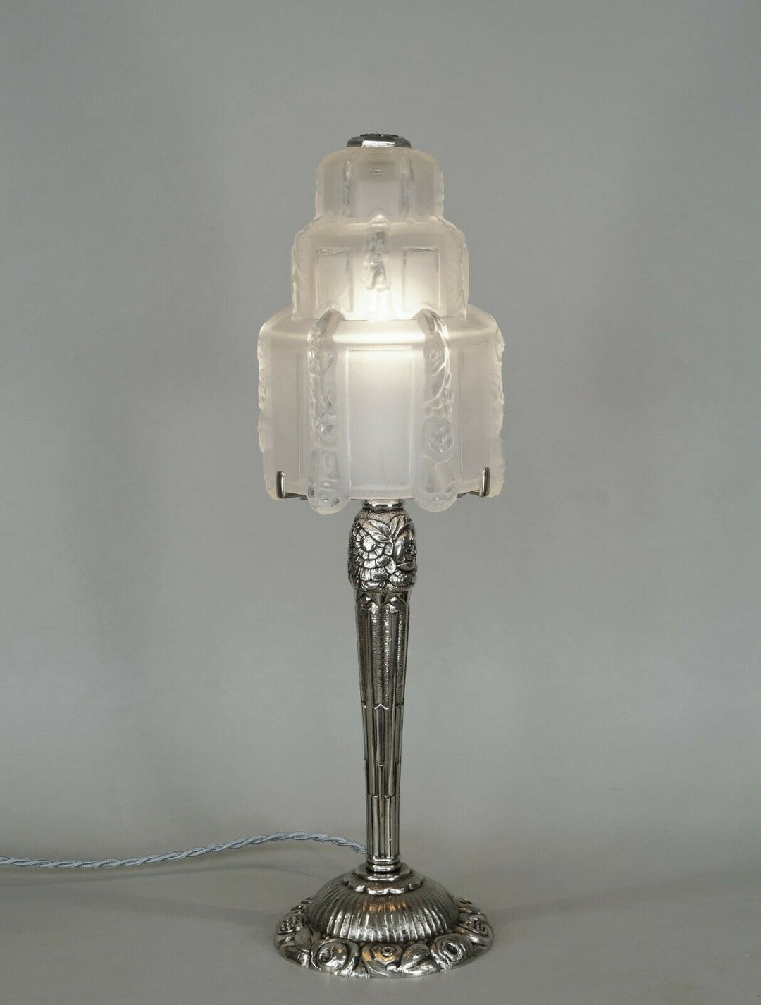 SABINO : large French 1930 art deco lamp ........... muller daum era 1925 France