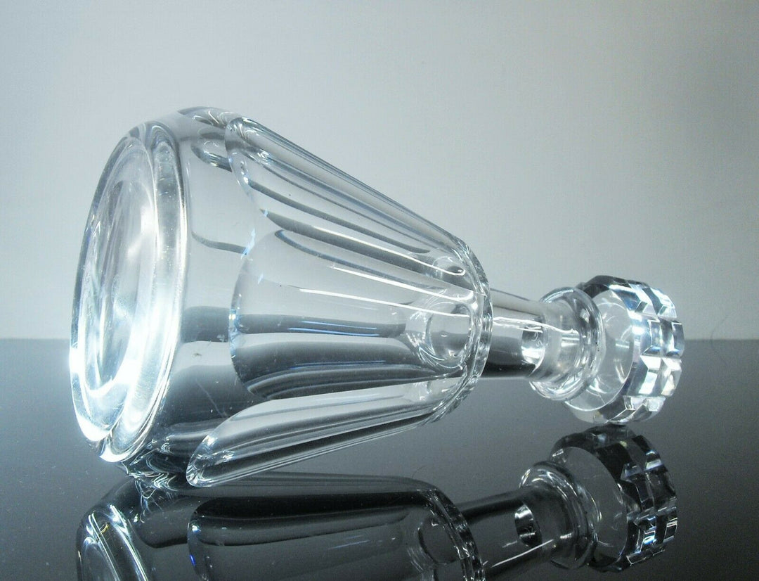 Antique Carafe Whisky Crystal Size Ribs Plates Talleyrand Baccarat Signed