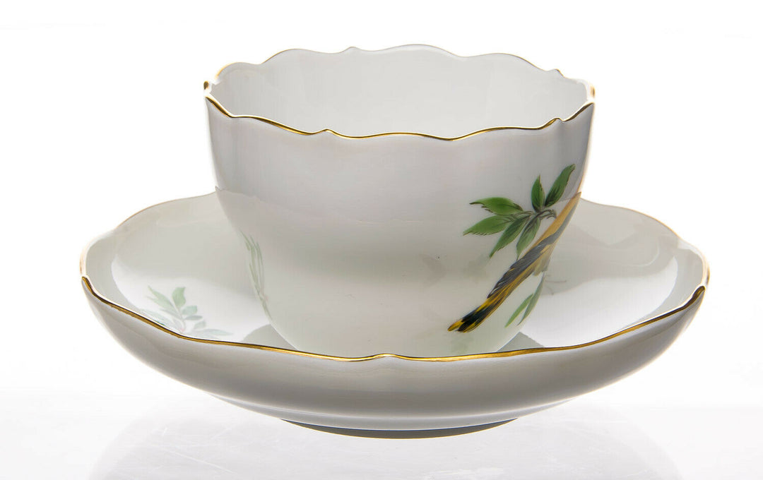 Kaffeegedeck Vogel- und Insektenmalerei Meissen Neuer Ausschnitt1. Wahl TOP