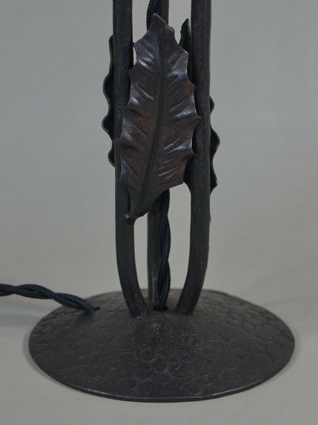 MULLER FRERES : FRENCH 1930 ART DECO LAMP . wrought iron .......... 1925 France