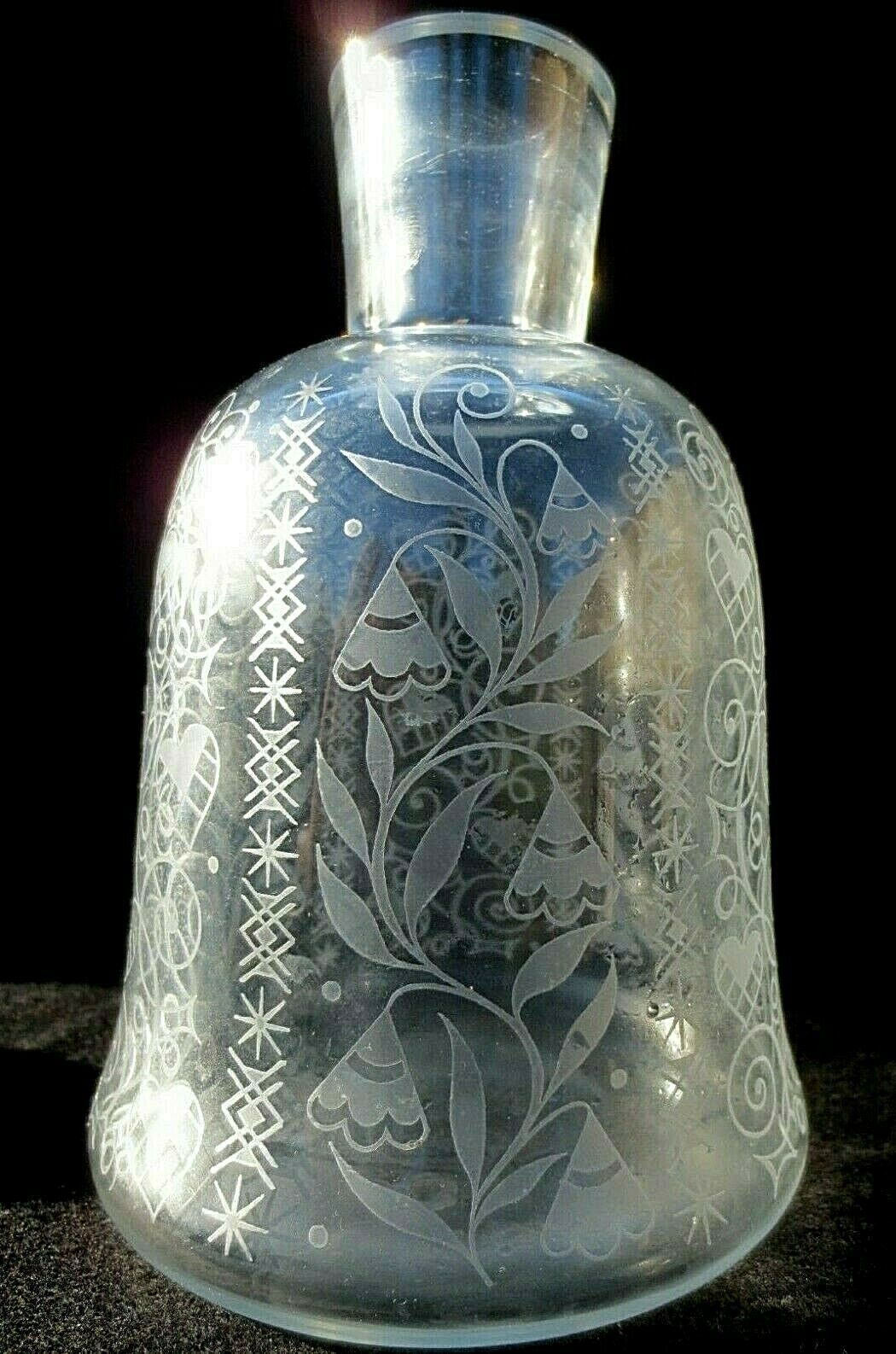 BACCARAT - carafe a whisky " ARGENTINA " CRISTAL - pour Rocher Frères -1943.