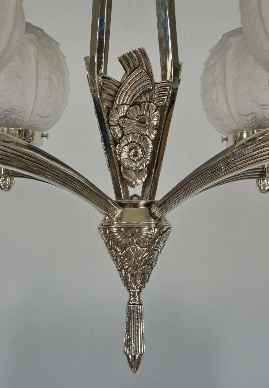 VANDAMME : FRENCH 1930 ART DECO CHANDELIER .......... lamp muller degue daum era