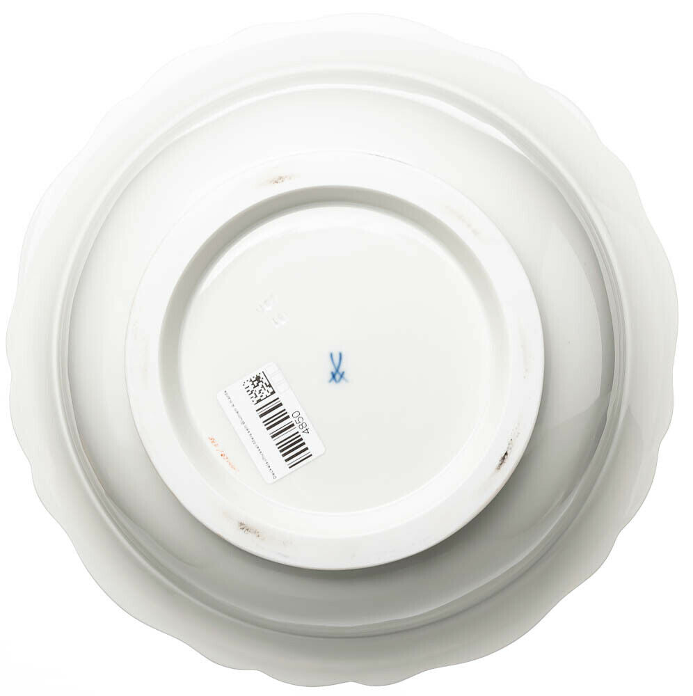 Deckelschüssel Blumenbukett A-Kante Meissen Neuer Ausschnitt 1. Wahl 1964 26,4cm