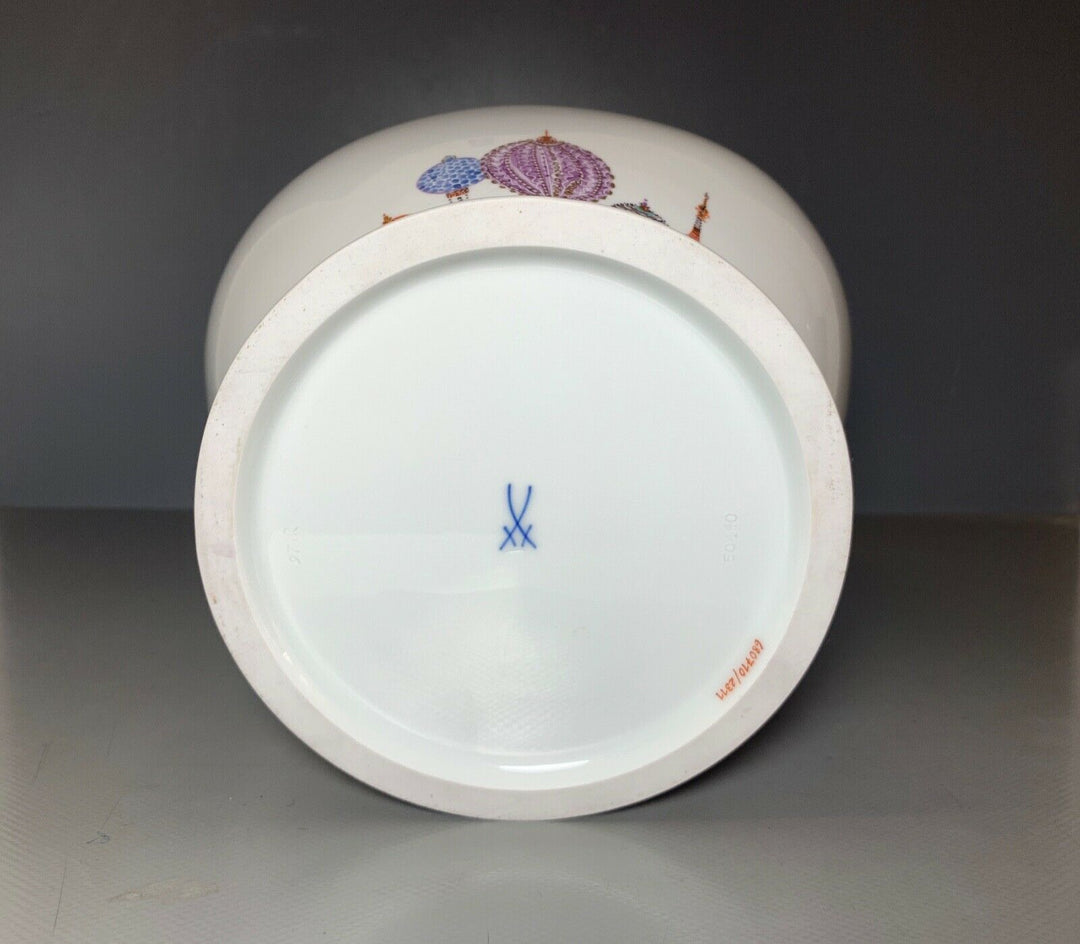 GROSSE MEISSEN VASE 1001 NACHT VIEL GOLD HEINZ WERNER SEHR GUTER ZUSTAND H:45cm