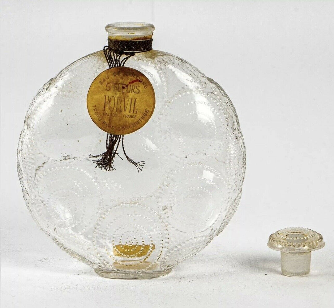 ルネ・ラリック　ガラス香水瓶　フォービルレリーフ