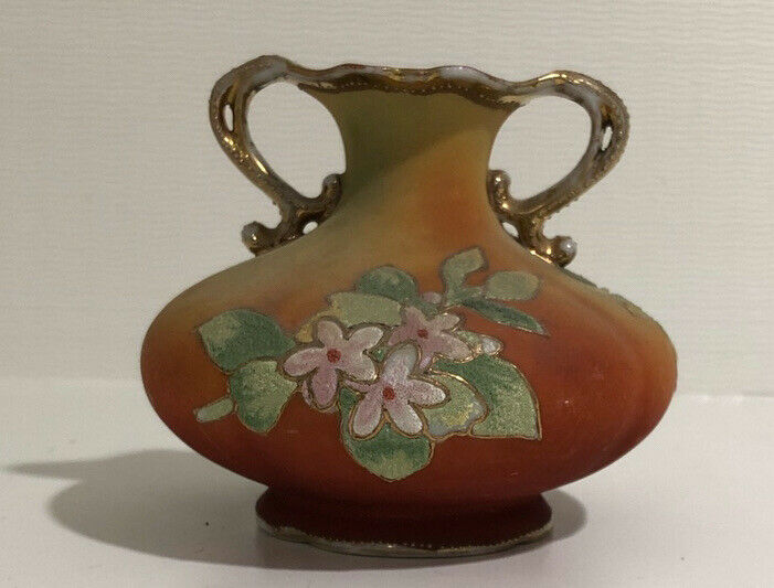 オールドノリタケ　コラレン　花瓶　1909年