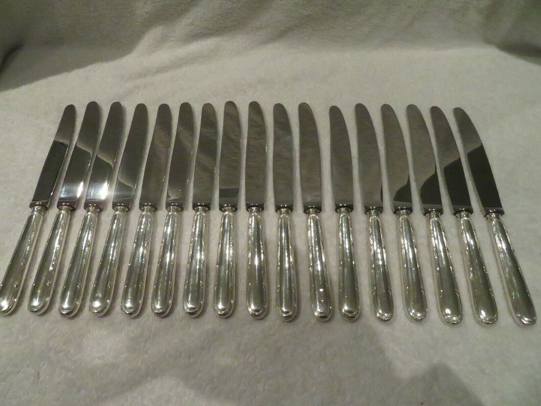 1900 french 950 silver 17 dinner knives Puiforcat Louis XVI st