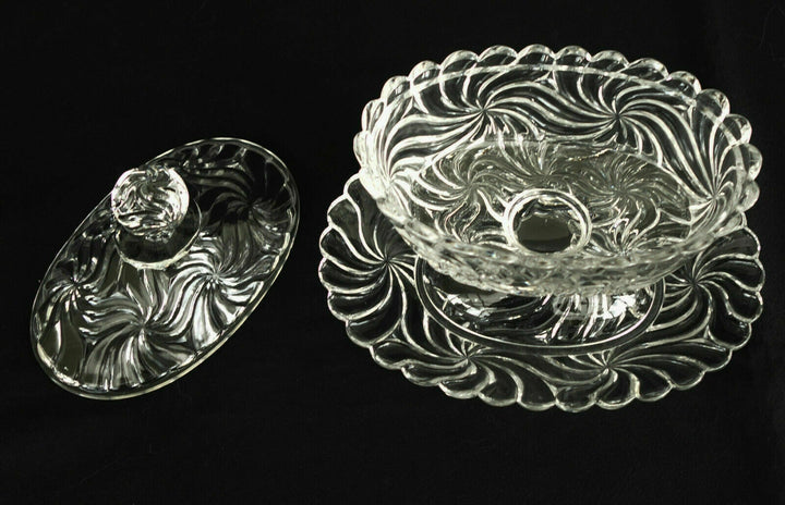 Baccarat Crystal Confiturier Drageoir Signed