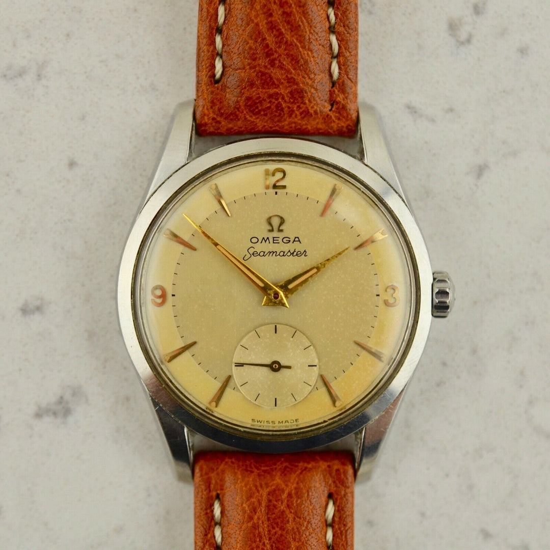 C.1956 ヴィンテージ オメガ シーマスター 「ランチェロ」 直径36mm 腕時計 型番 CK 2937-4 スチール製 梱包箱付き