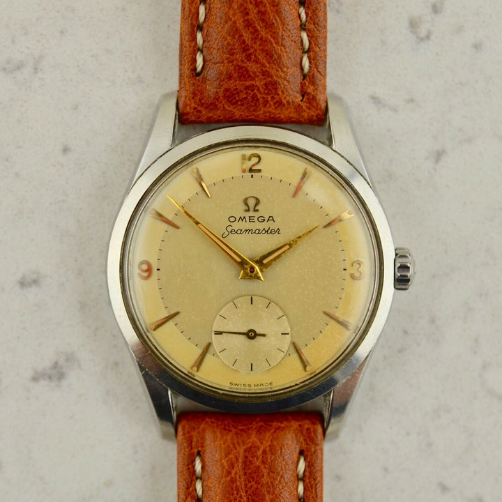 C.1956 ヴィンテージ オメガ シーマスター 「ランチェロ」 直径36mm 腕時計 型番 CK 2937-4 スチール製 梱包箱付き