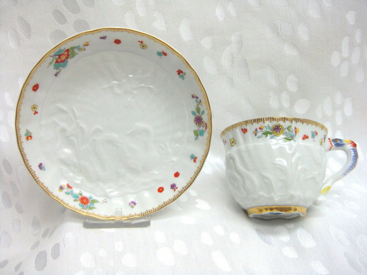 MEISSEN - 【１級品】マイセンMeissen 木瓜型 散らし小花C&amp;S(B)1客 1級品】マイセンMeissen 木瓜型 散らし小花C&S(B)1客