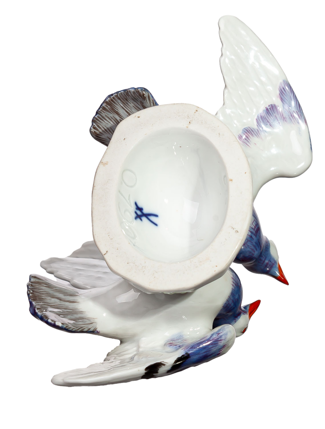 マイセン人形 動物シリーズ 鳩のペア  モデル番号O190x 1973年 9cm