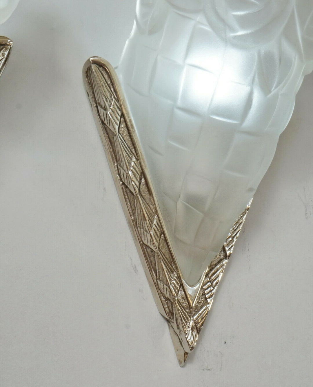 DEGUÉ　デュゲ　フランス　1930年　アールデコ調ウォールスコーンランプ　ペア