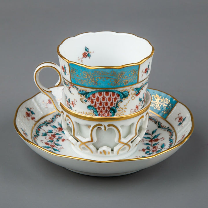 ヘレンド トゥッピーニの角笛 朝食セット 2客6ピースセット