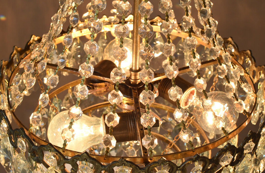 Crystal Home Lighting Chandelier French Vintage Antique Lamp Chandelier Lighting