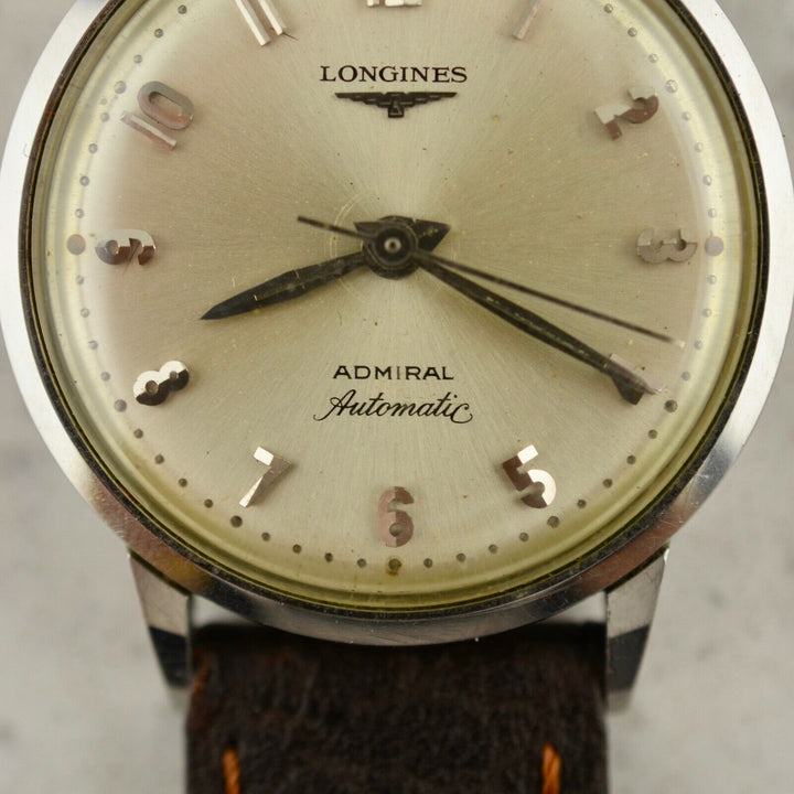 1960年ヴィンテージ ロンジン 自動巻き　アドミラル1200 アールデコ調ダイアル　ステンレス製　箱入り