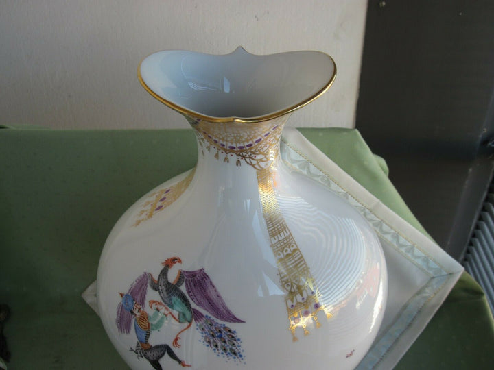  Schöne große Meissen Boden-Vase in Dekor 1001 Nacht