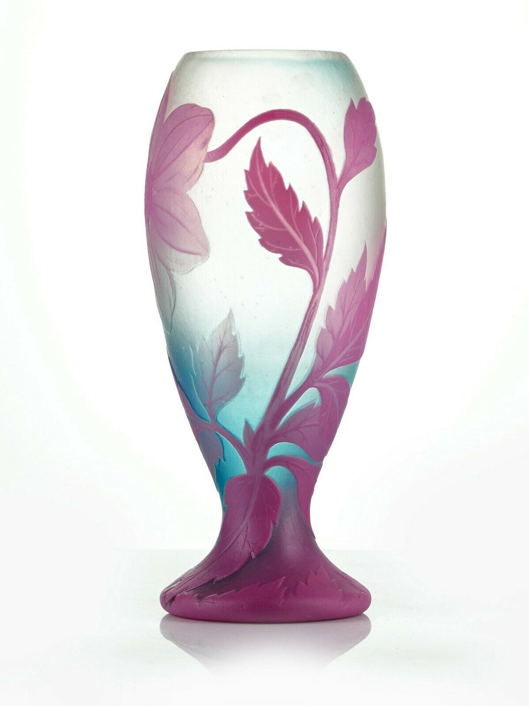 ミューラー兄弟　ピンクとブルーの幻想的な花瓶