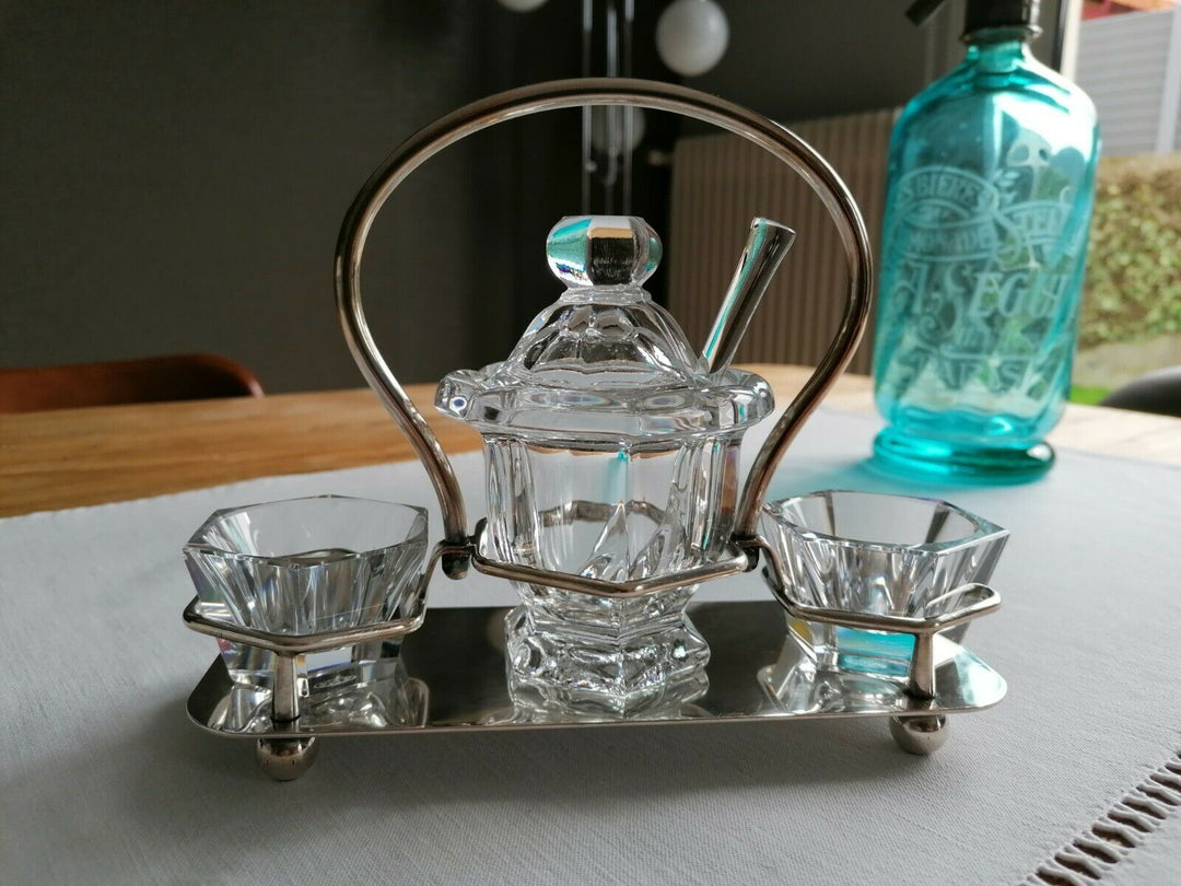 MOUTARDIER CRISTAL BACCARAT ET SERVITEUR