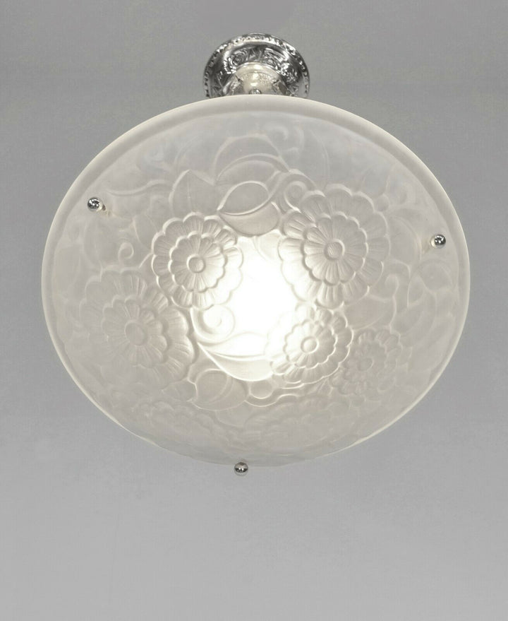 PRIMAFLORE : FRENCH ART DECO PENDANT CHANDELIER ...... 1930 lamp muller era 1925