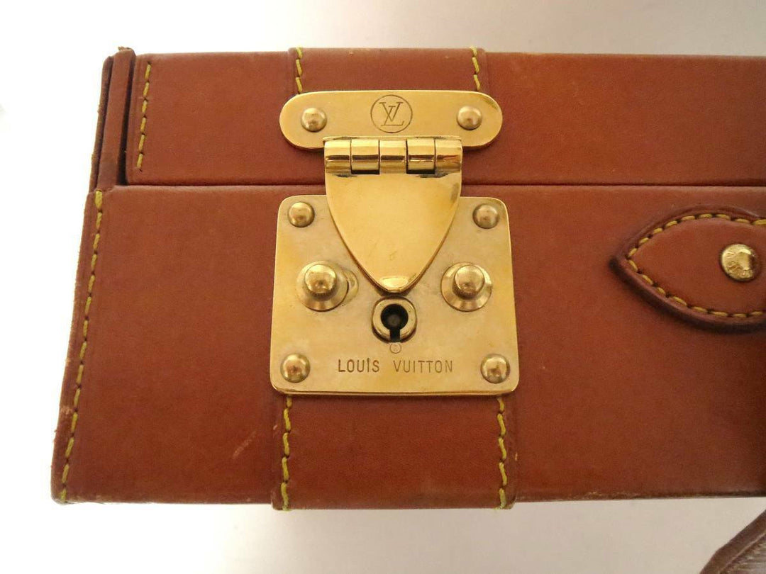 AUTH LOUIS VUITTON Caramel Nomade BRIEFCASE ATTACHE TRUNK BAG