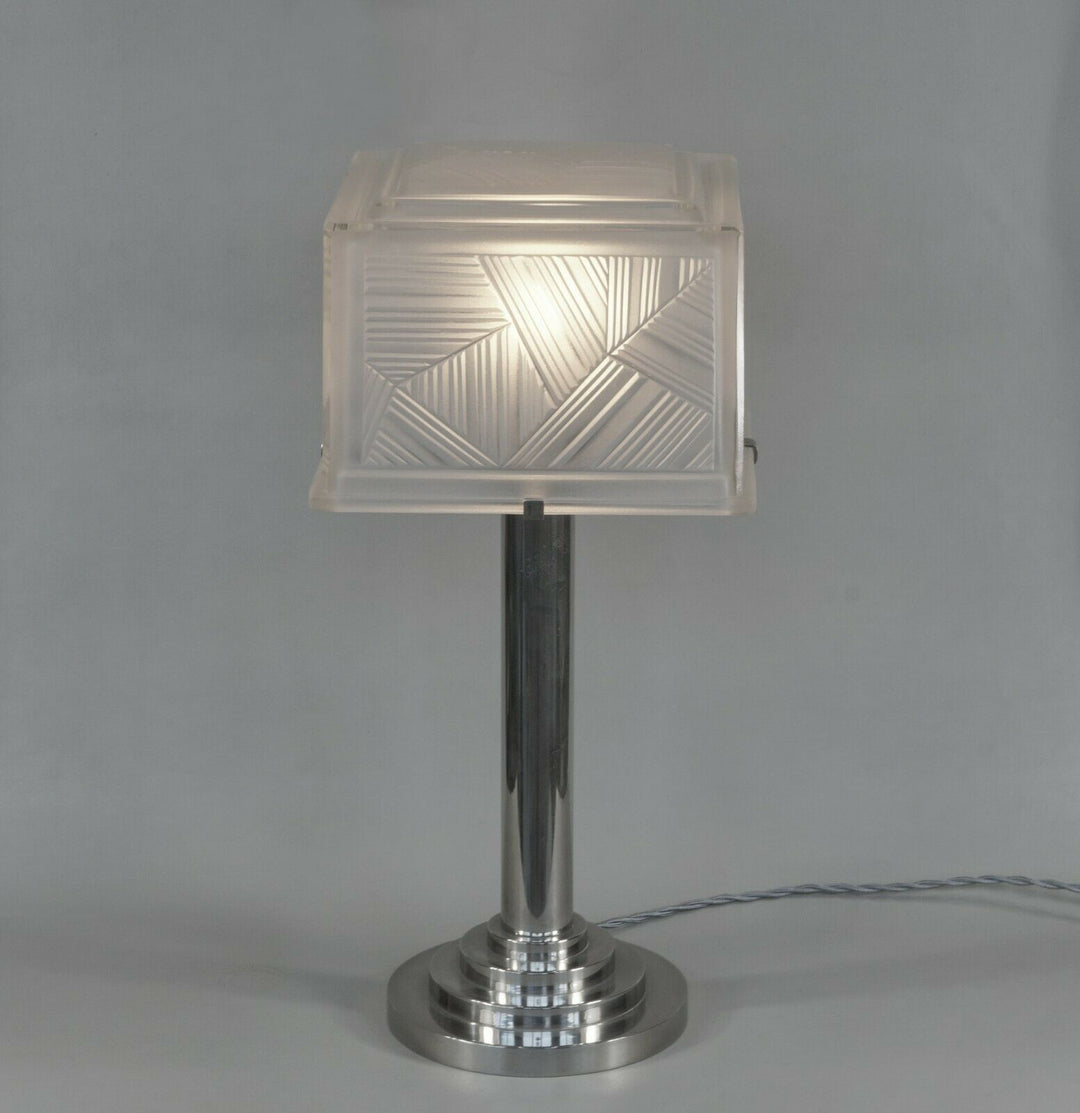 SABINO : large French 1930 art deco lamp ................ muller daum era France