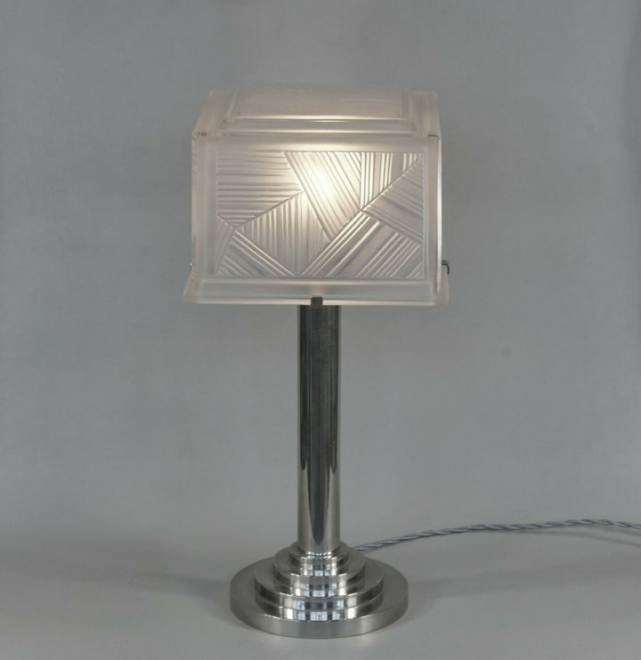 SABINO : large French 1930 art deco lamp ................ muller daum era France