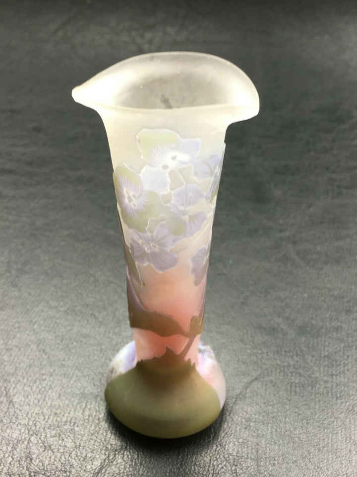 エミールガレ　紫陽花の花が描かれた花瓶（ミニチュアール）