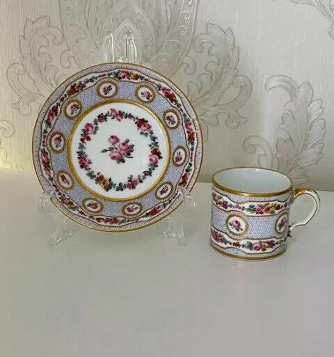 Important Rare Museum Empire Sevres Cup and saucer 1770 François Drand