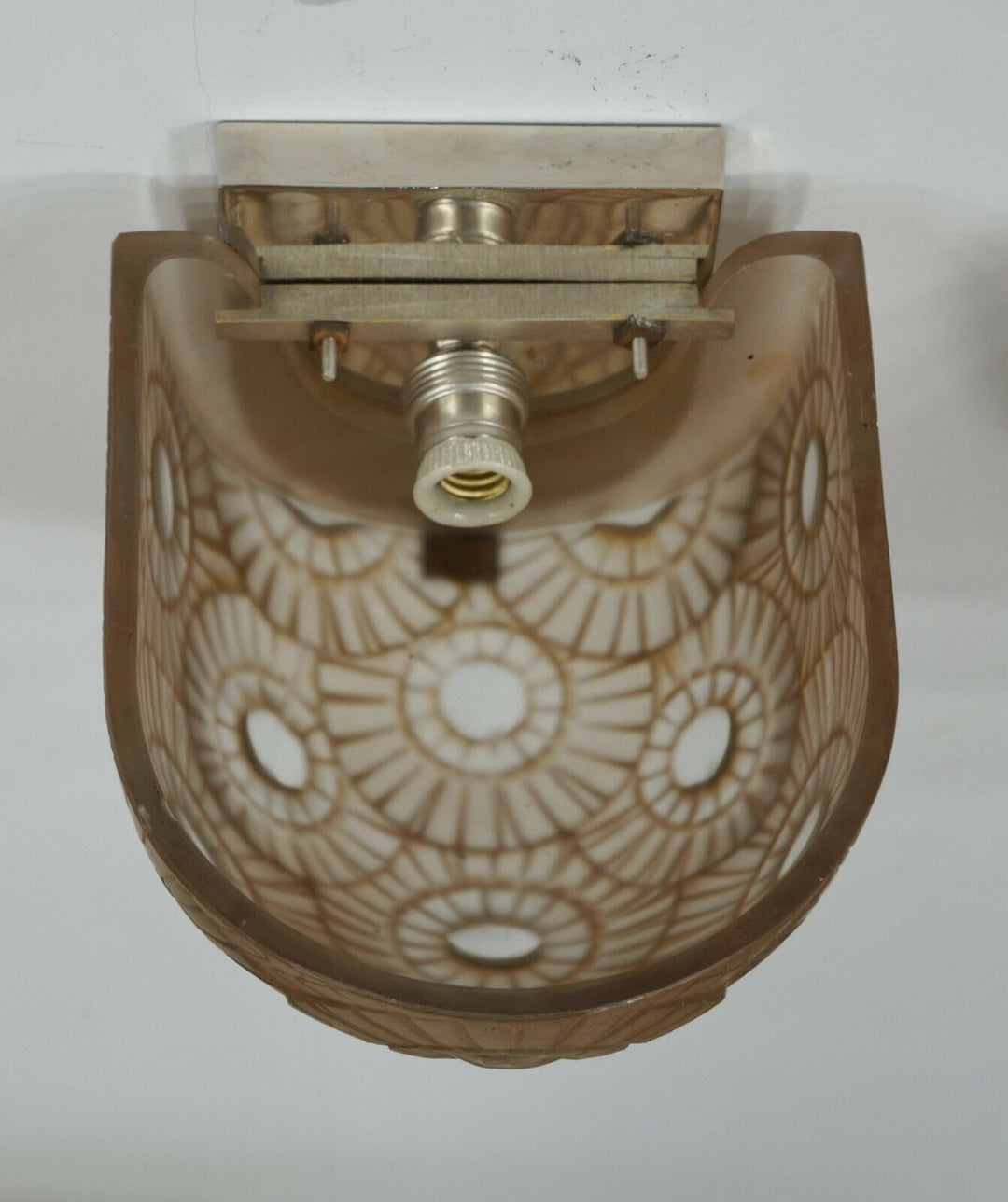 SIMONET FRERES : a pair exceptional French 1930 art deco wall sconces ... France