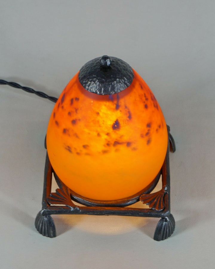 シュナイダー　アールデコランプ　フランス製　1925年　1930年　錬鉄製　