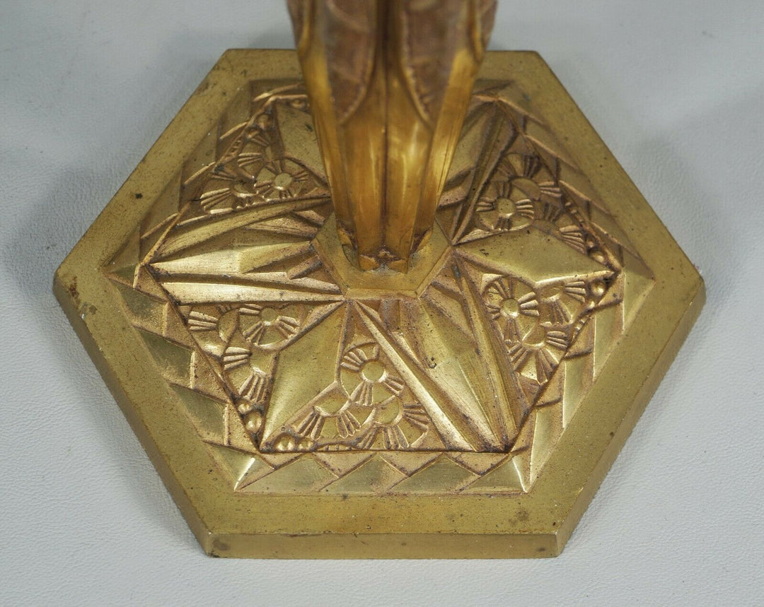 フランシス・ウーベン＆デュゲ(F.HUBENS & DEGUÉ) 1930年頃 アール・デコ調ランプ 大型