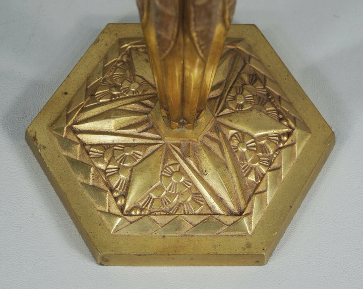 フランシス・ウーベン＆デュゲ(F.HUBENS & DEGUÉ) 1930年頃 アール・デコ調ランプ 大型