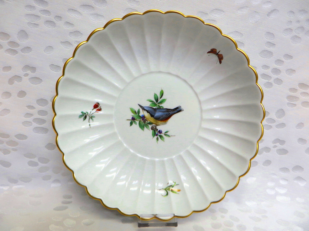 マイセン 陶磁器 花と鳥の絵柄 小物入れ ヴィンテージ マイセン