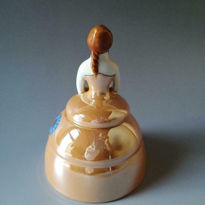 Old Noritake Deco Lady Ink Pot Raster Aya Art Rare Item