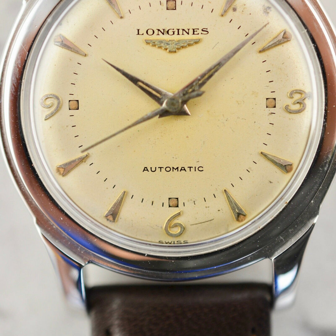 1951年　ヴィンテージ ロンジン “セイタケ“　ブレゲダイアル　腕時計22AS 参考番号6280-3 スチール製
