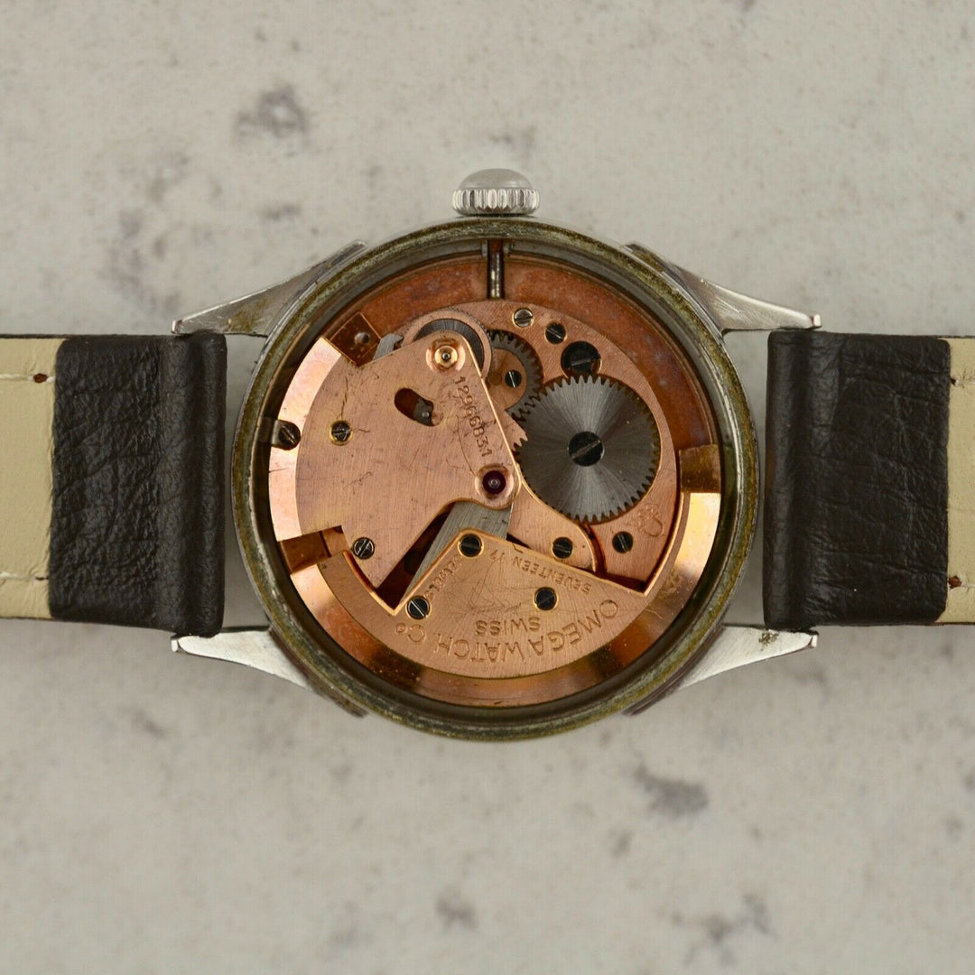 C.1950　ヴィンテージオメガ　機械式(手巻き）シーマスター　腕時計　CAL.Ω351　型番2635-1　スチール製