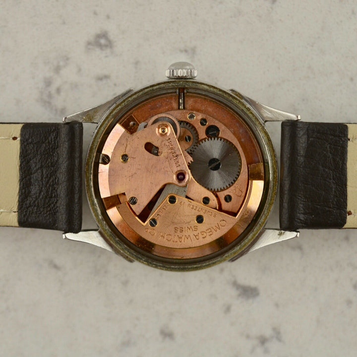 C.1950　ヴィンテージオメガ　機械式(手巻き）シーマスター　腕時計　CAL.Ω351　型番2635-1　スチール製