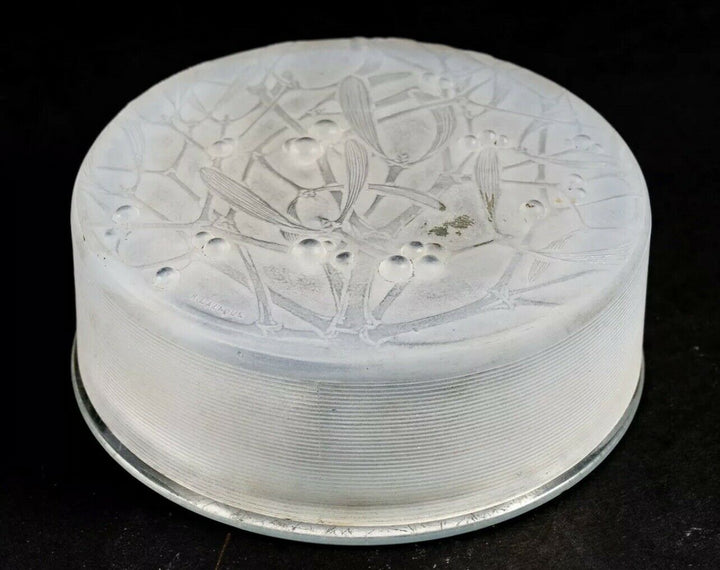 Boite Gui Opalescence René Lalique Opalescent Box Jar R.Lalique Mistletoe