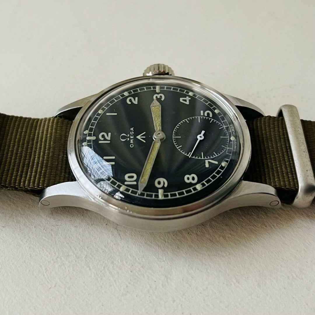 Vintage 1944 Omega ORIGINAL Dirty Dozen Old WWW Military Men’s Trench WW2 Watch