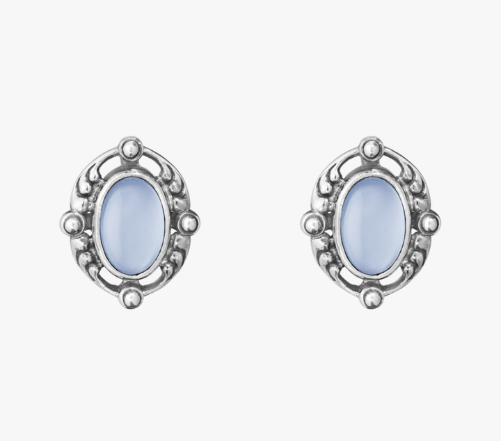 ジョージジェンセン(Georg Jensen)　シルバーイヤークリップ　グレイムーンストーン　2018年