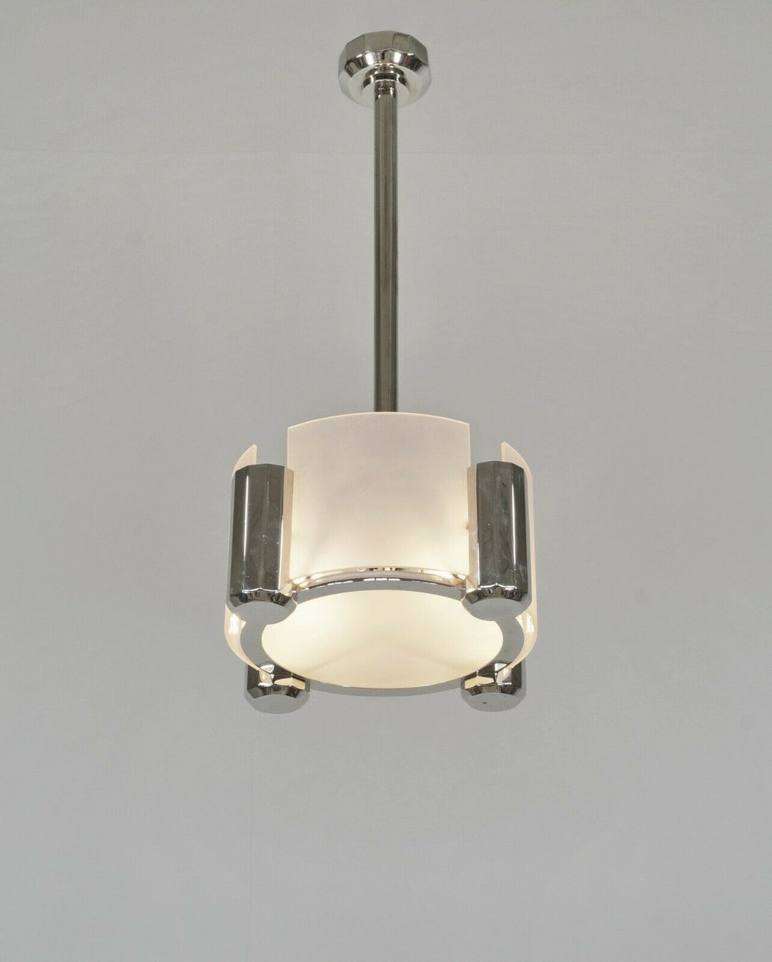BUIRET-DEBEAURAIN : FRENCH 1930 MODERNIST ART DECO CHANDELIER ...... lamp France