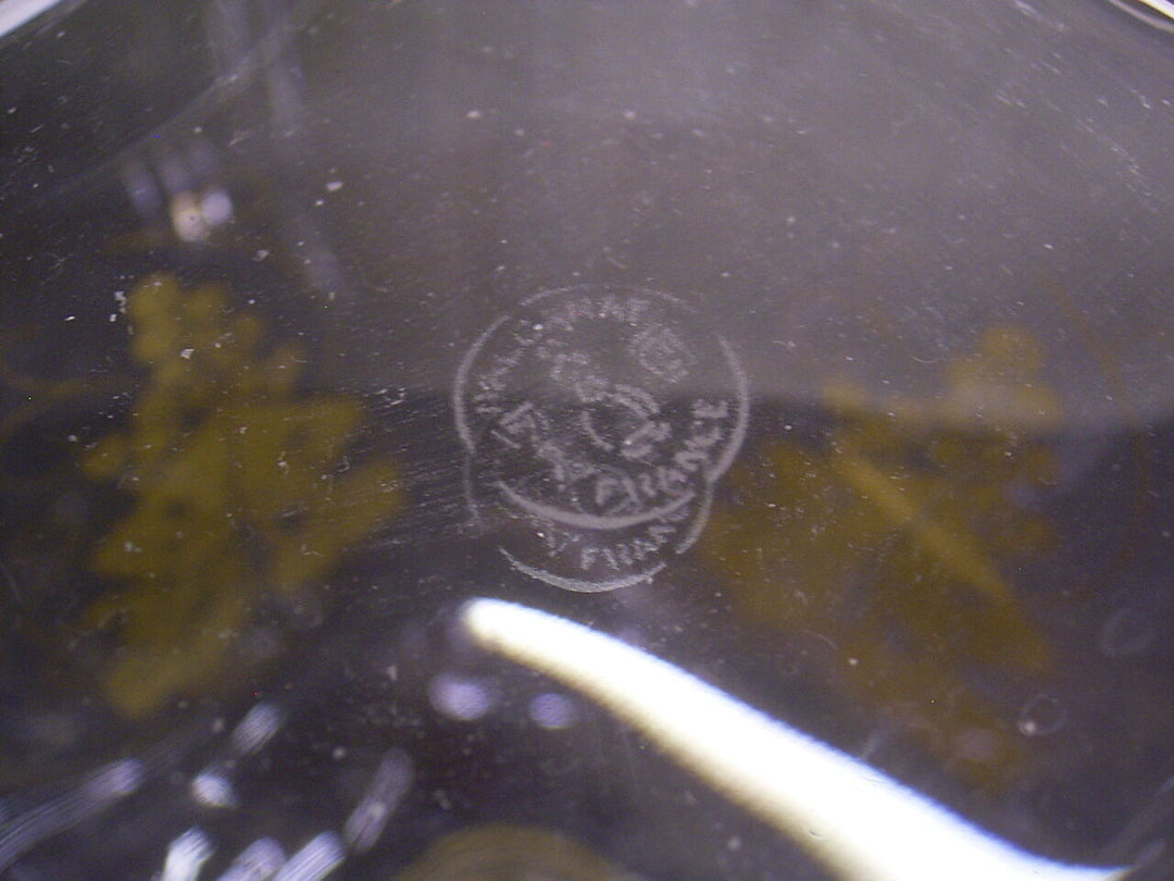 BACCARAT WHISKEY DECANTER: FRANKREICH/FRANCE: KRISTALL: 20.JAHRH. WEINLAUB-DEKOR